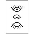 Picture of Three Eyes _GroupedProduct_Rectangle_Portrait_Canvas_Framed_