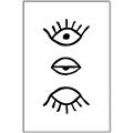 Picture of Three Eyes _GroupedProduct_Rectangle_Portrait_Canvas_Framed_