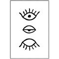 Picture of Three Eyes _GroupedProduct_Rectangle_Portrait_Canvas_Framed_