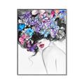 Picture of Butterfly Hair  _GroupedProduct_Rectangle_Portrait_Canvas_Framed_