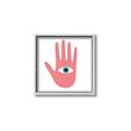 Picture of Hand Eye  _GroupedProduct_Square_Canvas_Framed_