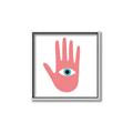 Picture of Hand Eye  _GroupedProduct_Square_Canvas_Framed_