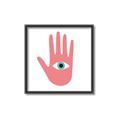 Picture of Hand Eye  _GroupedProduct_Square_Canvas_Framed_