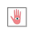 Picture of Hand Eye  _GroupedProduct_Square_Canvas_Framed_