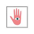 Picture of Hand Eye  _GroupedProduct_Square_Canvas_Framed_
