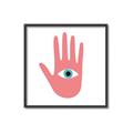Picture of Hand Eye  _GroupedProduct_Square_Canvas_Framed_