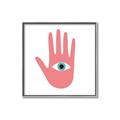 Picture of Hand Eye  _GroupedProduct_Square_Canvas_Framed_