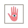 Picture of Hand Eye  _GroupedProduct_Square_Canvas_Framed_