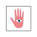 Picture of Hand Eye  _GroupedProduct_Square_Canvas_Framed_