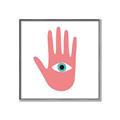 Picture of Hand Eye  _GroupedProduct_Square_Canvas_Framed_