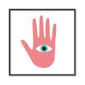 Picture of Hand Eye  _GroupedProduct_Square_Canvas_Framed_
