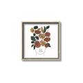 Picture of Fashion Floral Girl  _GroupedProduct_Square_Canvas_Framed_