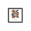 Picture of Fashion Floral Girl  _GroupedProduct_Square_Canvas_Framed_