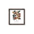Picture of Fashion Floral Girl  _GroupedProduct_Square_Canvas_Framed_