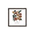Picture of Fashion Floral Girl  _GroupedProduct_Square_Canvas_Framed_