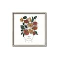 Picture of Fashion Floral Girl  _GroupedProduct_Square_Canvas_Framed_