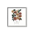 Picture of Fashion Floral Girl  _GroupedProduct_Square_Canvas_Framed_