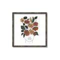 Picture of Fashion Floral Girl  _GroupedProduct_Square_Canvas_Framed_