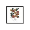 Picture of Fashion Floral Girl  _GroupedProduct_Square_Canvas_Framed_