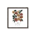 Picture of Fashion Floral Girl  _GroupedProduct_Square_Canvas_Framed_