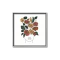 Picture of Fashion Floral Girl  _GroupedProduct_Square_Canvas_Framed_