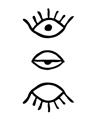 Picture of Three Eyes _GroupedProduct_Rectangle_Portrait_Unframed_Print_Only_