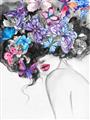 Picture of Butterfly Hair  _GroupedProduct_Rectangle_Portrait_Unframed_Print_Only_