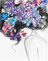 Picture of Butterfly Hair  _GroupedProduct_Rectangle_Portrait_Unframed_Print_Only_