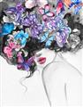 Picture of Butterfly Hair  _GroupedProduct_Rectangle_Portrait_Unframed_Print_Only_