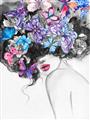 Picture of Butterfly Hair  _GroupedProduct_Rectangle_Portrait_Unframed_Print_Only_