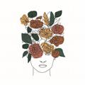 Picture of Fashion Floral Girl  _GroupedProduct_Square_Unframed_Print_Only_
