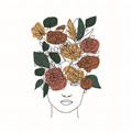 Picture of Fashion Floral Girl  _GroupedProduct_Square_Unframed_Print_Only_