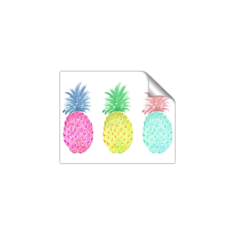 Picture of Colored three pineapples  _GroupedProduct_Rectangle_Landscape_Unframed_Print_Only_