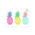 Picture of Colored three pineapples  _GroupedProduct_Rectangle_Landscape_Unframed_Print_Only_