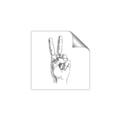 Picture of Peace Sign Hand _GroupedProduct_Square_Unframed_Print_Only_