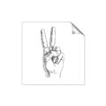Picture of Peace Sign Hand _GroupedProduct_Square_Unframed_Print_Only_