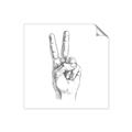 Picture of Peace Sign Hand _GroupedProduct_Square_Unframed_Print_Only_