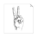 Picture of Peace Sign Hand _GroupedProduct_Square_Unframed_Print_Only_