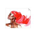 Picture of Watercolor beauty African woman _GroupedProduct_Rectangle_Landscape_Unframed_Print_Only_