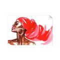 Picture of Watercolor beauty African woman _GroupedProduct_Rectangle_Landscape_Unframed_Print_Only_