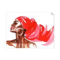 Picture of Watercolor beauty African woman _GroupedProduct_Rectangle_Landscape_Unframed_Print_Only_