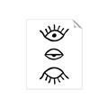 Picture of Three Eyes _GroupedProduct_Rectangle_Portrait_Unframed_Print_Only_