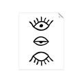 Picture of Three Eyes _GroupedProduct_Rectangle_Portrait_Unframed_Print_Only_