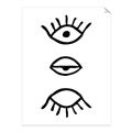 Picture of Three Eyes _GroupedProduct_Rectangle_Portrait_Unframed_Print_Only_