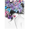 Picture of Butterfly Hair  _GroupedProduct_Rectangle_Portrait_Unframed_Print_Only_