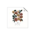 Picture of Fashion Floral Girl  _GroupedProduct_Square_Unframed_Print_Only_