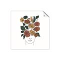 Picture of Fashion Floral Girl  _GroupedProduct_Square_Unframed_Print_Only_