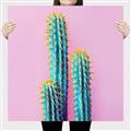 Picture of Neon Cactus _GroupedProduct_Square_Photography _GroupedProduct_Square_Canvas_