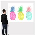 Picture of Colored three pineapples  _GroupedProduct_Rectangle_Landscape_Canvas_