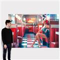 Picture of In the Diner  _GroupedProduct_Rectangle_Landscape_Photography _GroupedProduct_Rectangle_Landscape_Canvas_